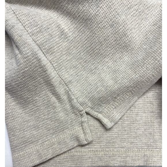 Outdoor Life Mens Waffle Knit Henley Long Sleeve Shirt Size XL Oatmeal Beige - Picture 4 of 10